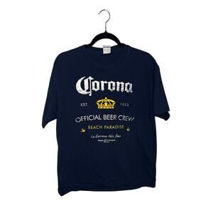 Vintage Corona Extra Official Beer Crew Tee – Navy Blue – Size Large